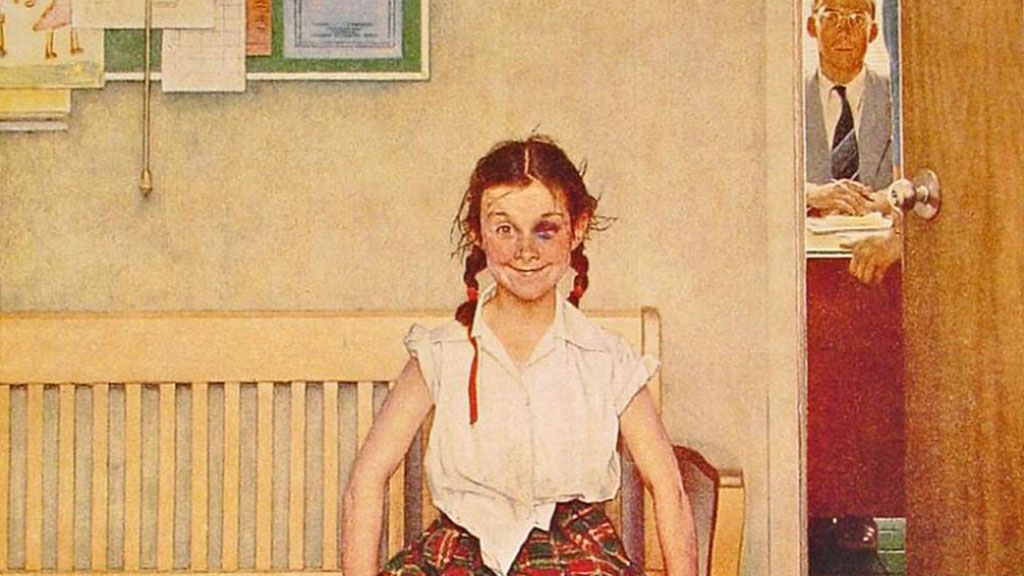 norman-rockwell-a-girl-with-a-black-eye-19531